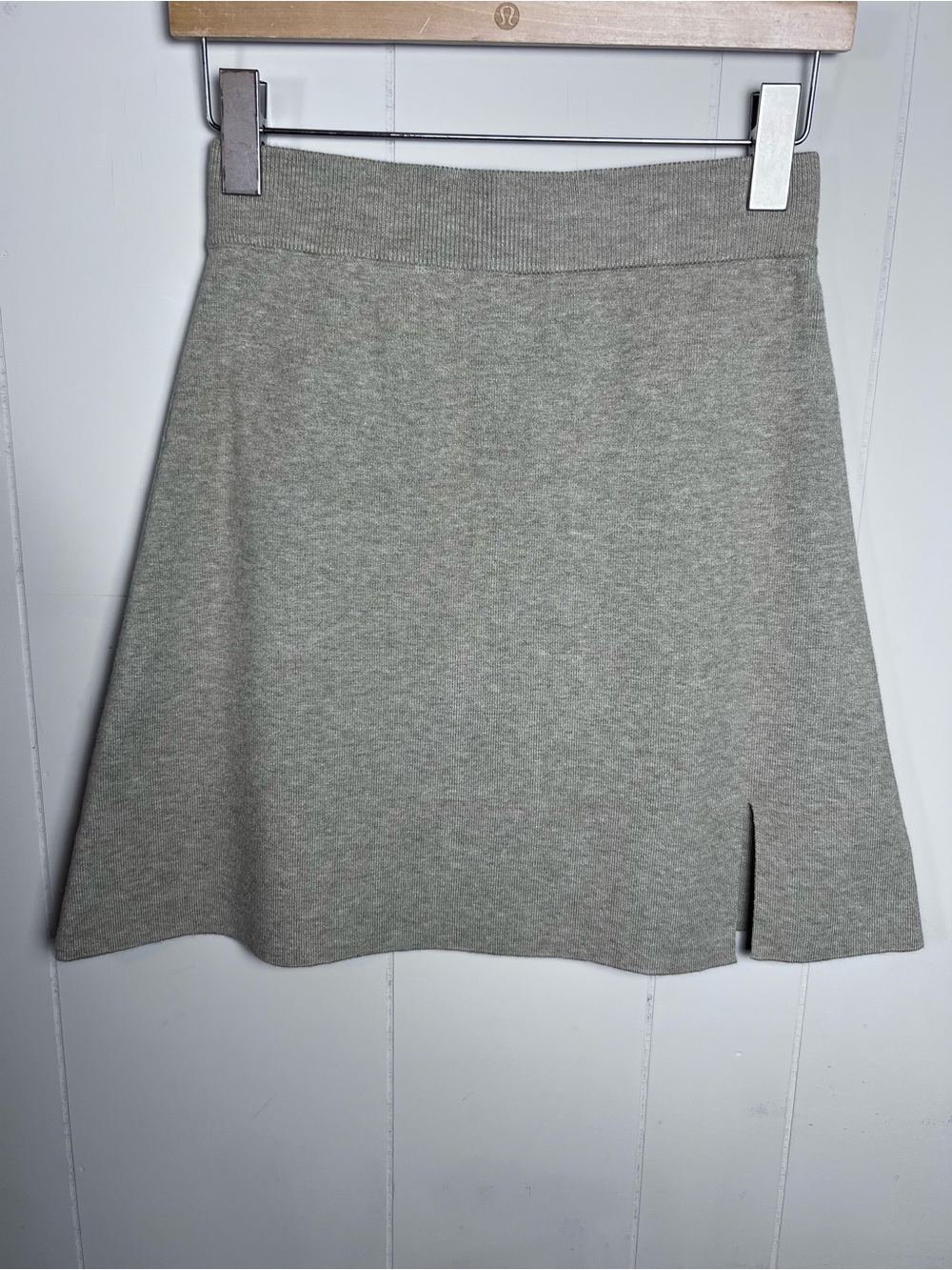Oatmeal Knit A-Line Skirt Mable Size Medium
